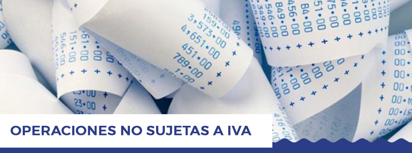 operaciones no sujetas a iva